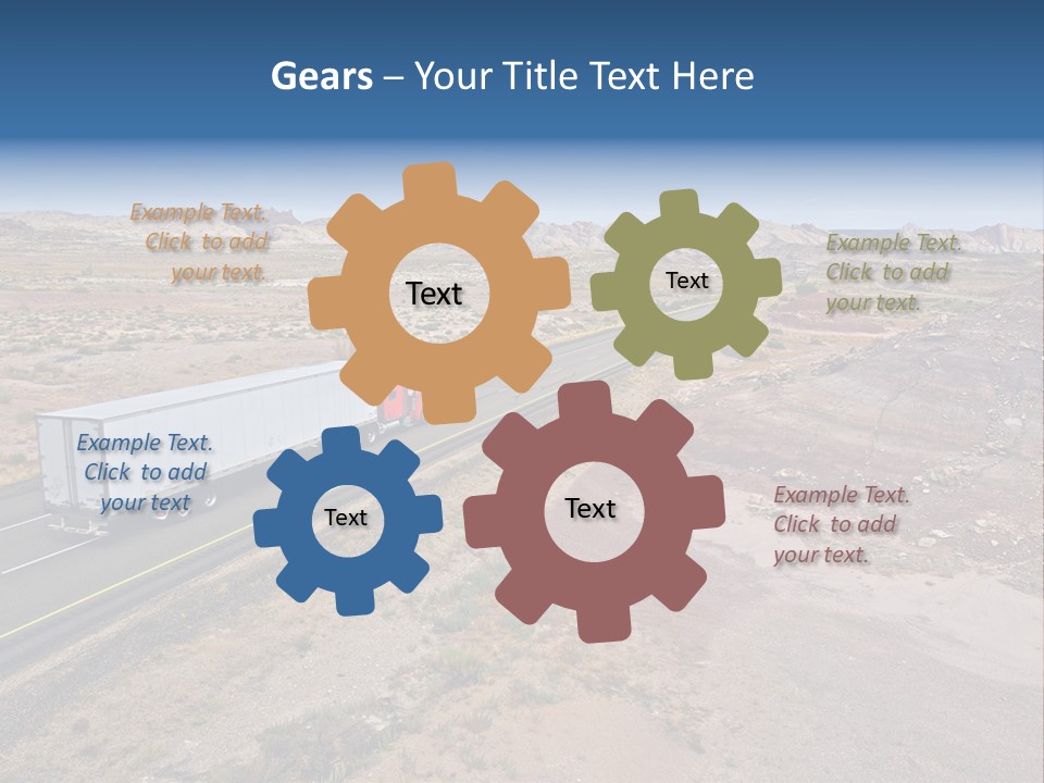 Road Asphalt Transport PowerPoint Template