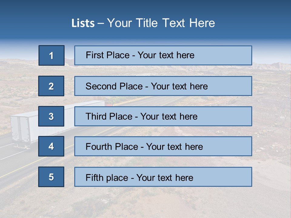 Road Asphalt Transport PowerPoint Template