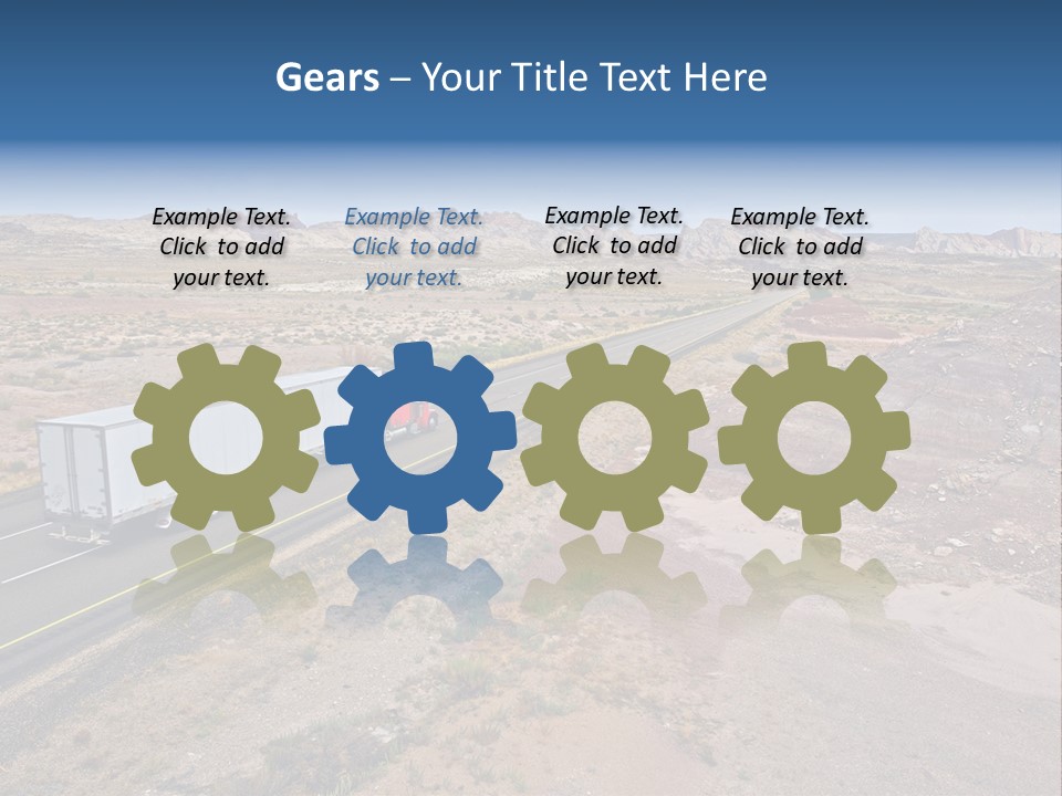 Road Asphalt Transport PowerPoint Template