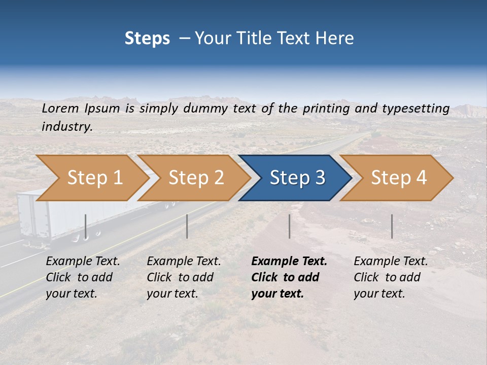 Road Asphalt Transport PowerPoint Template