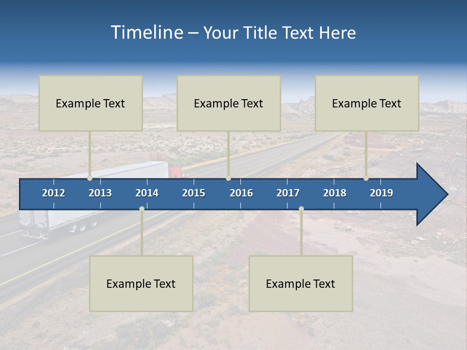 Road Asphalt Transport PowerPoint Template