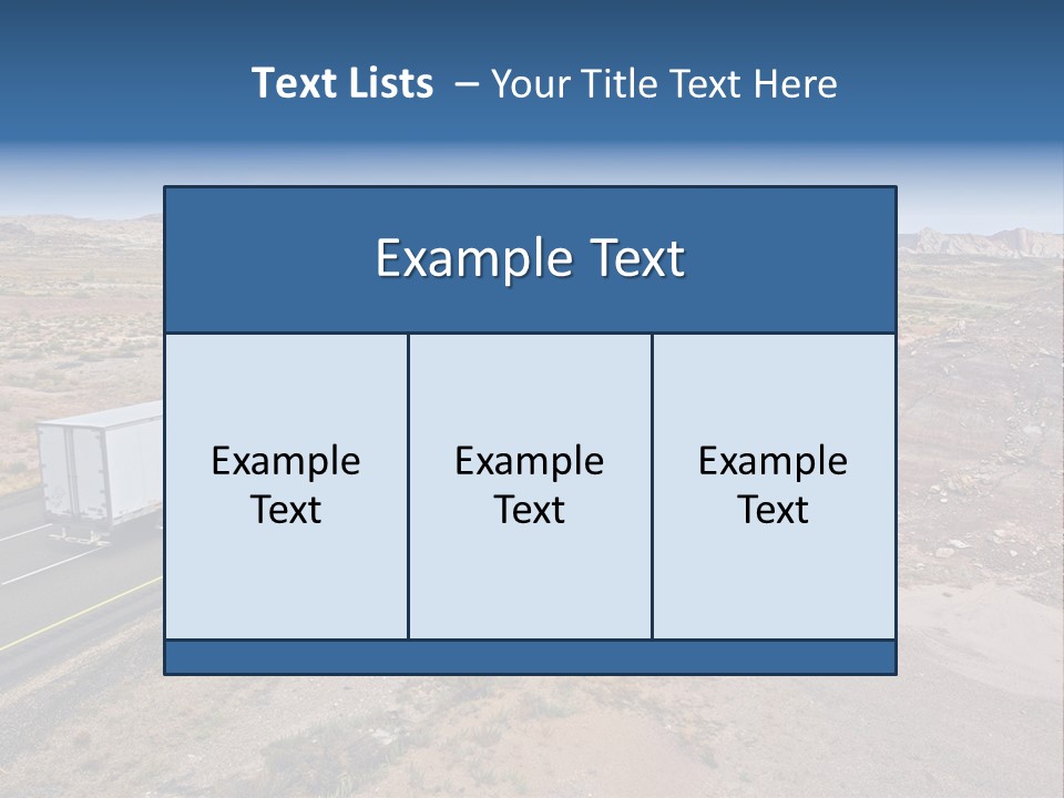 Road Asphalt Transport PowerPoint Template