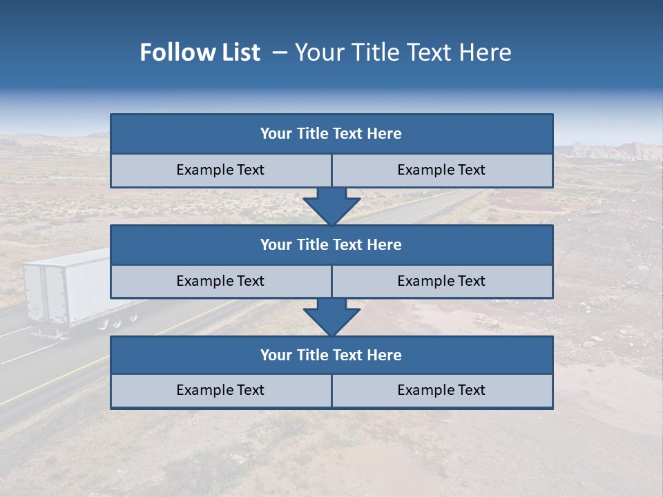 Road Asphalt Transport PowerPoint Template