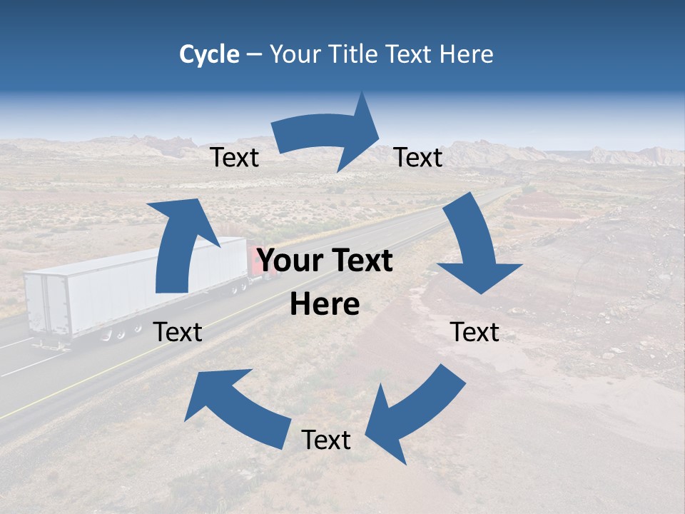 Road Asphalt Transport PowerPoint Template