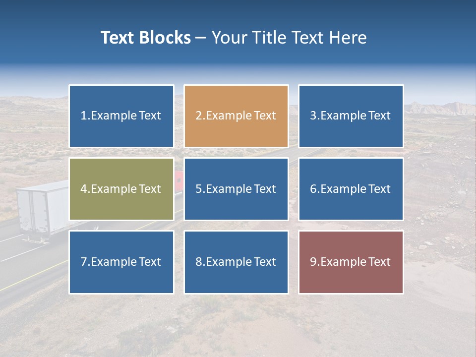 Road Asphalt Transport PowerPoint Template