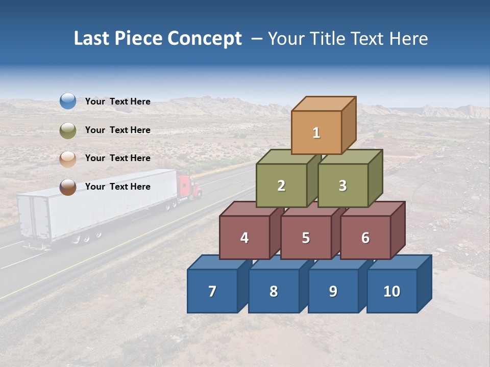 Road Asphalt Transport PowerPoint Template