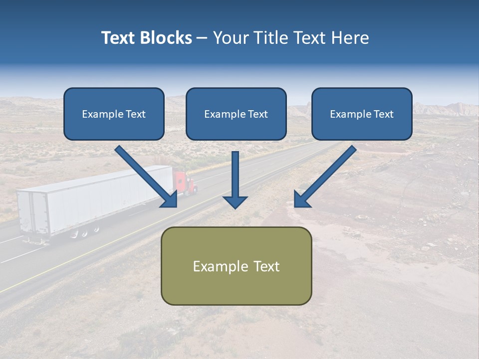 Road Asphalt Transport PowerPoint Template