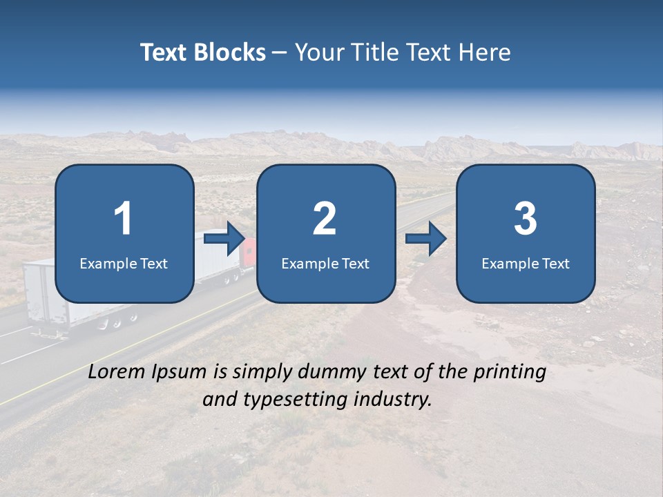 Road Asphalt Transport PowerPoint Template