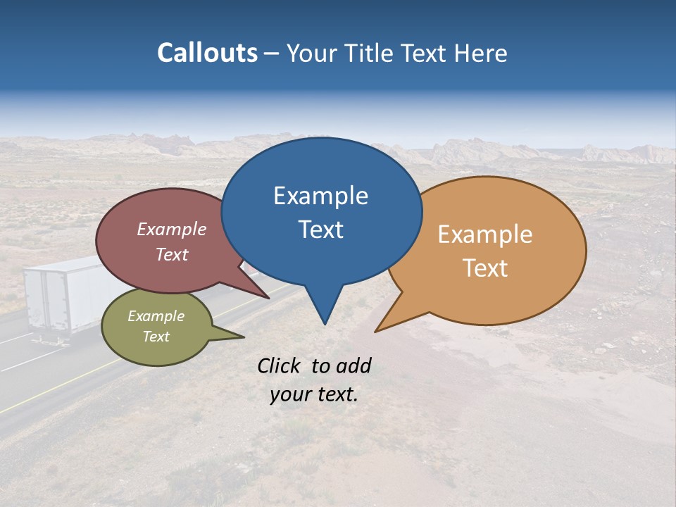 Road Asphalt Transport PowerPoint Template