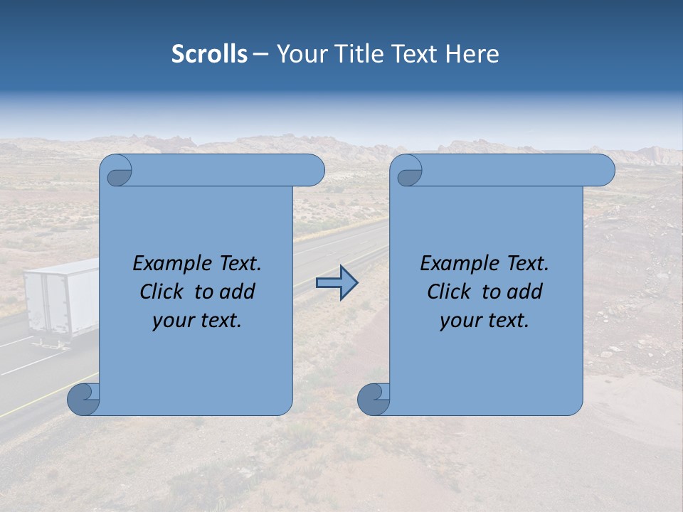 Road Asphalt Transport PowerPoint Template