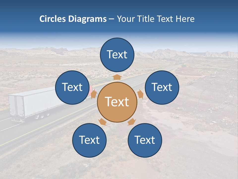 Road Asphalt Transport PowerPoint Template