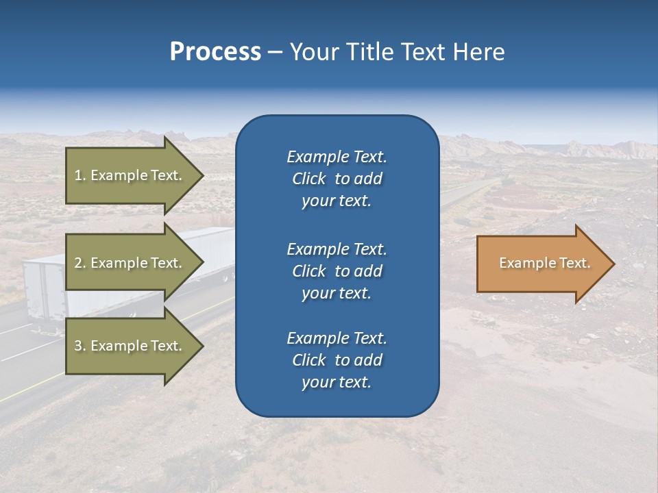 Road Asphalt Transport PowerPoint Template