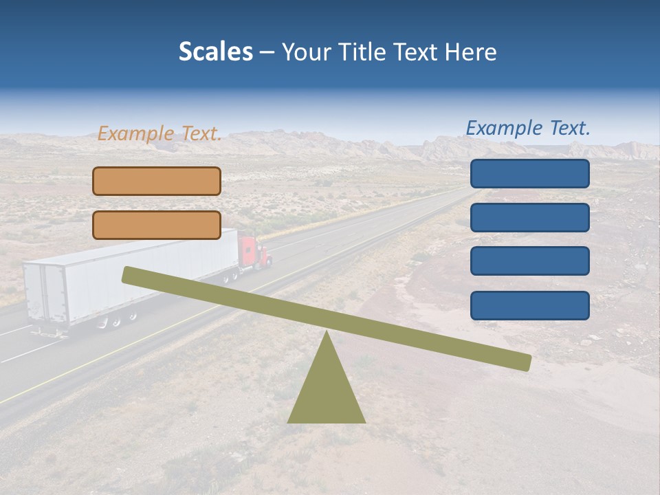 Road Asphalt Transport PowerPoint Template