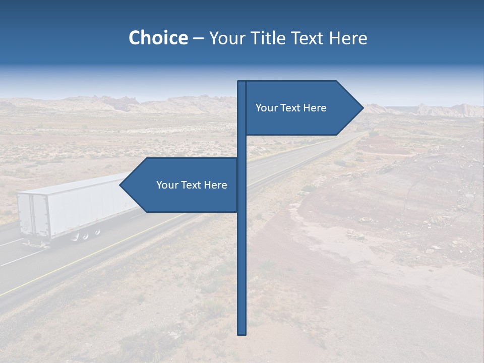 Road Asphalt Transport PowerPoint Template