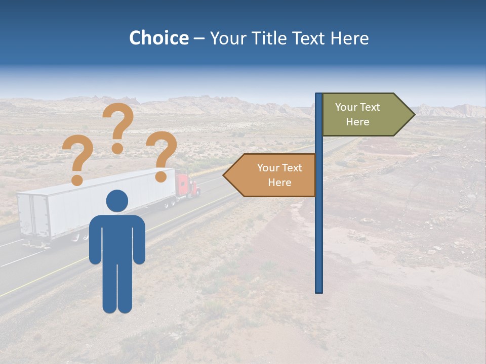 Road Asphalt Transport PowerPoint Template