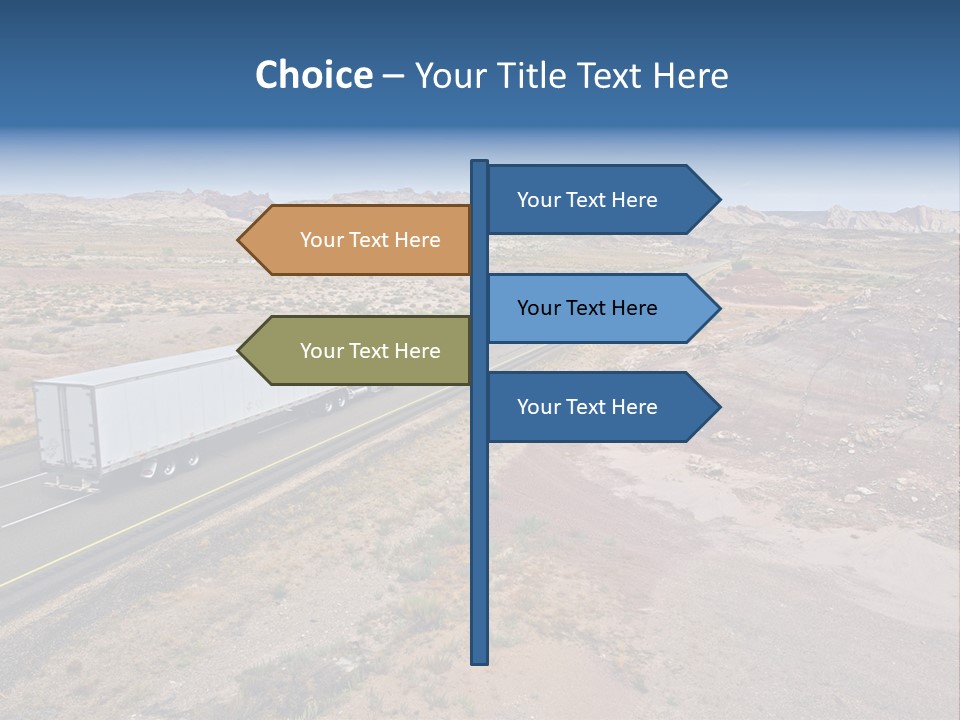 Road Asphalt Transport PowerPoint Template