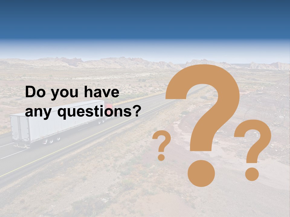 Road Asphalt Transport PowerPoint Template