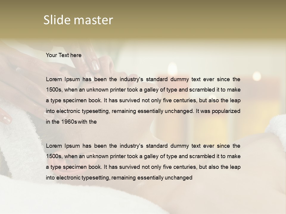 Therapist Sexy Tranquil PowerPoint Template