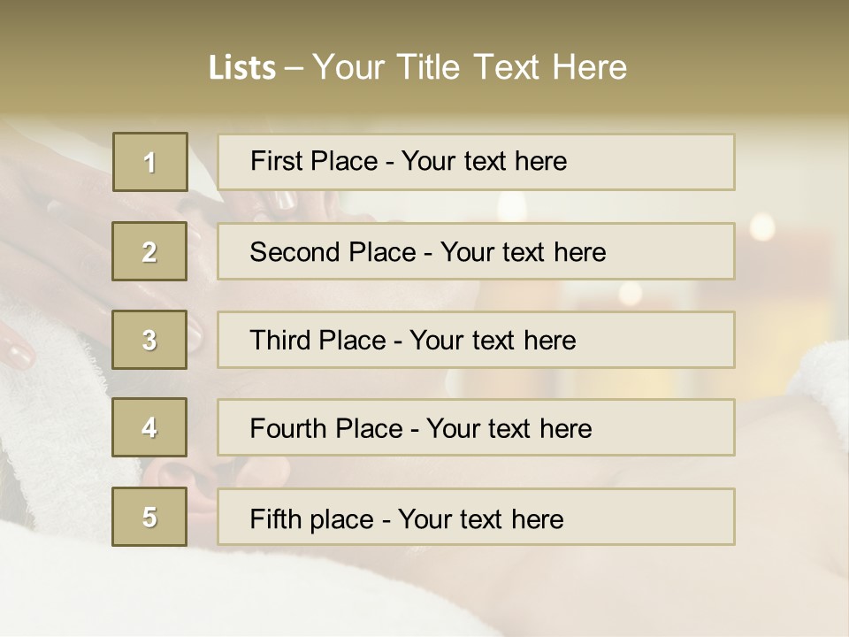 Therapist Sexy Tranquil PowerPoint Template