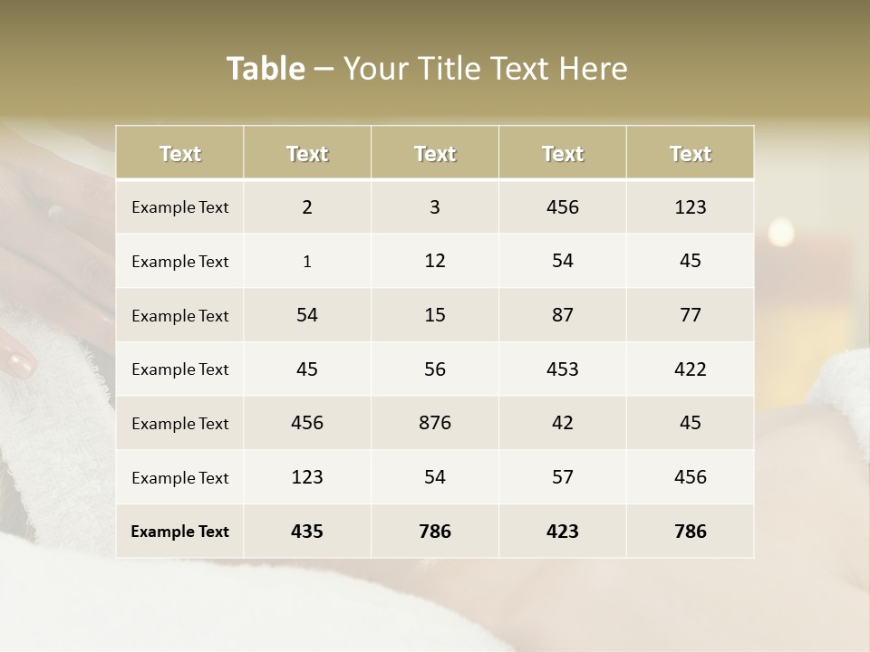 Therapist Sexy Tranquil PowerPoint Template