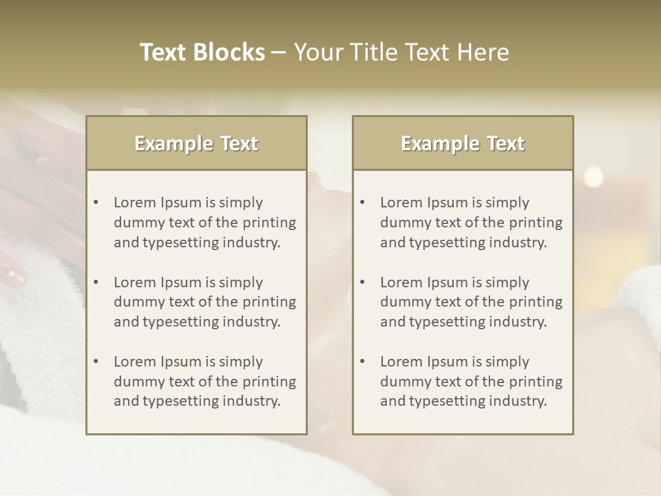 Therapist Sexy Tranquil PowerPoint Template