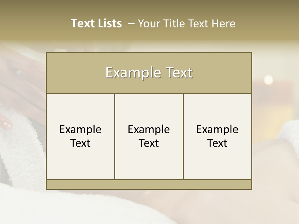 Therapist Sexy Tranquil PowerPoint Template