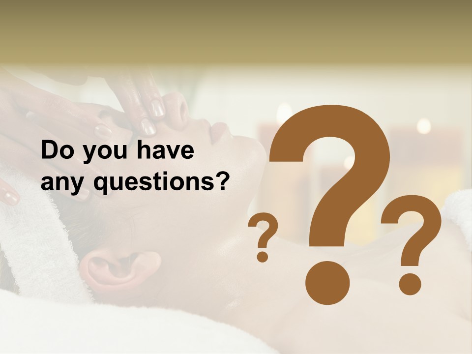 Therapist Sexy Tranquil PowerPoint Template