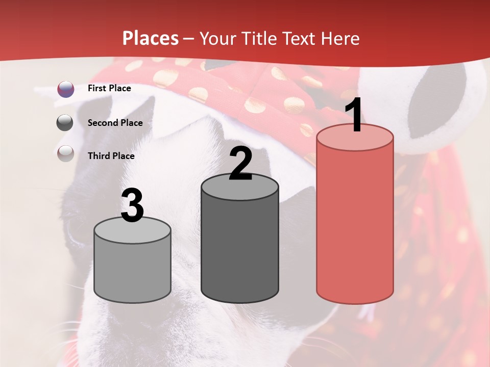 Silly Puppy Cute Funny Costume PowerPoint Template