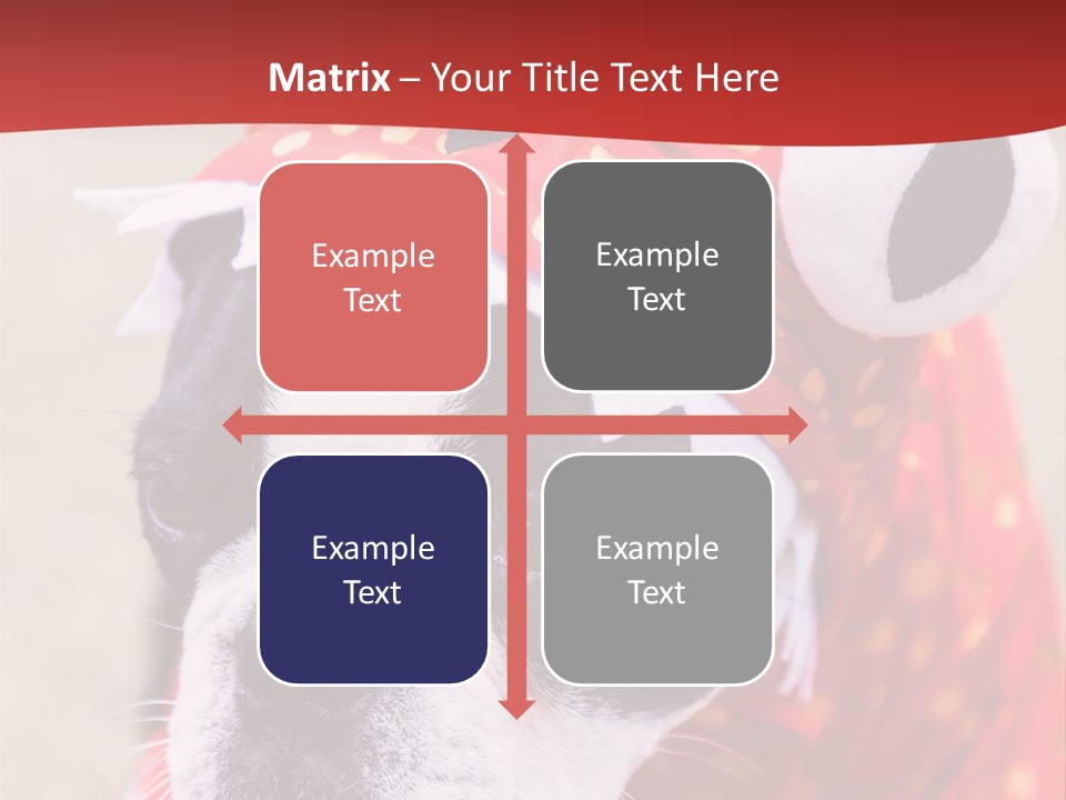 Silly Puppy Cute Funny Costume PowerPoint Template