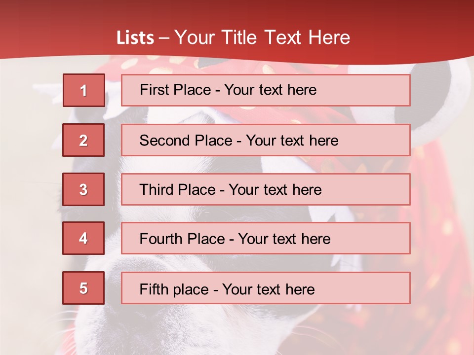 Silly Puppy Cute Funny Costume PowerPoint Template