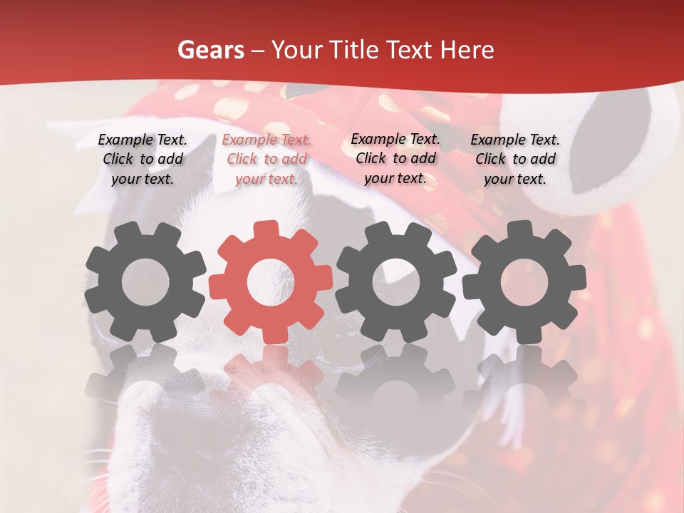 Silly Puppy Cute Funny Costume PowerPoint Template