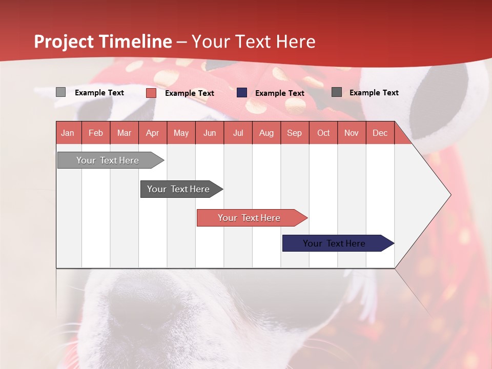 Silly Puppy Cute Funny Costume PowerPoint Template