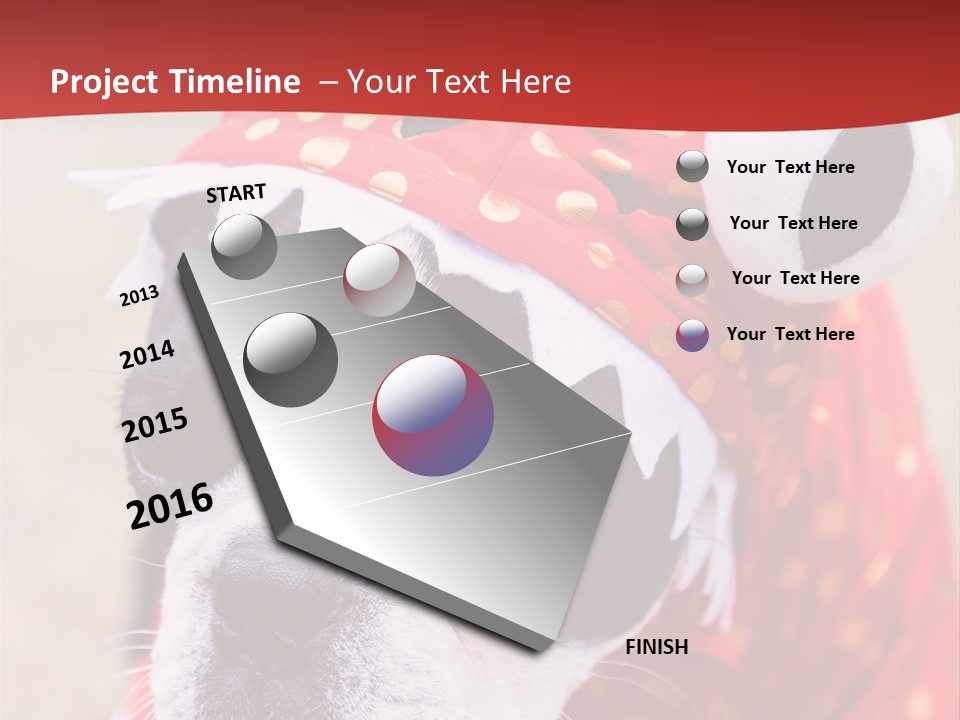 Silly Puppy Cute Funny Costume PowerPoint Template