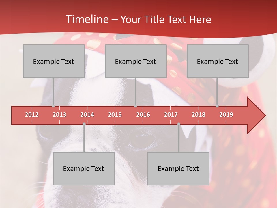 Silly Puppy Cute Funny Costume PowerPoint Template