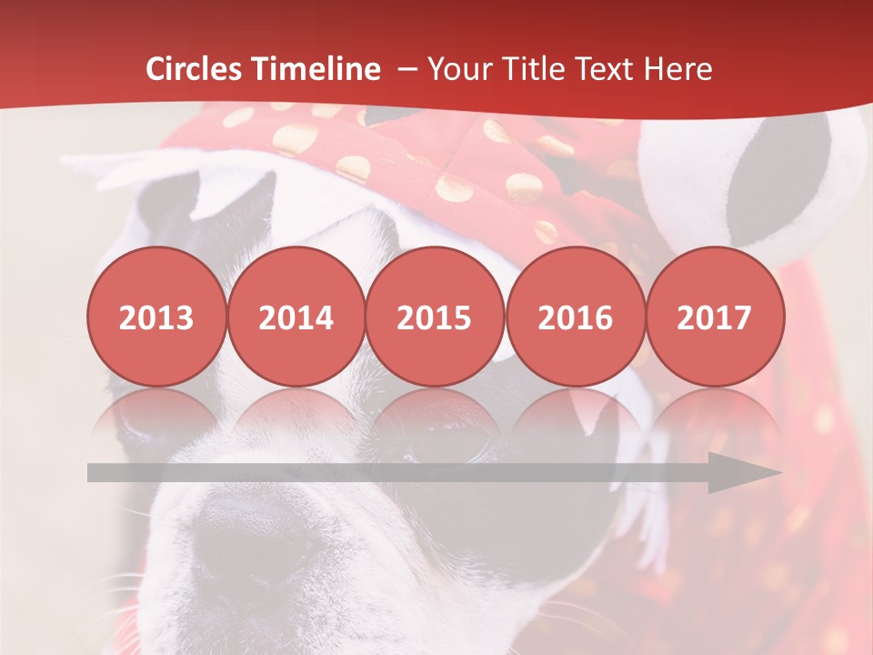 Silly Puppy Cute Funny Costume PowerPoint Template