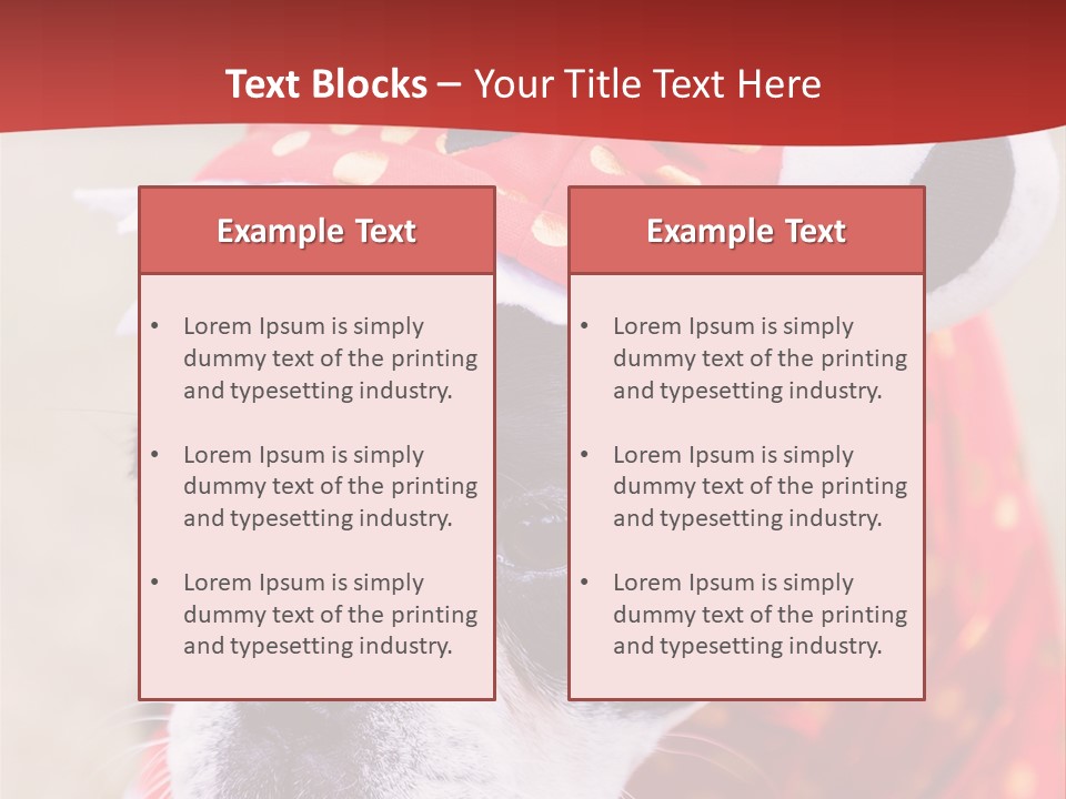 Silly Puppy Cute Funny Costume PowerPoint Template