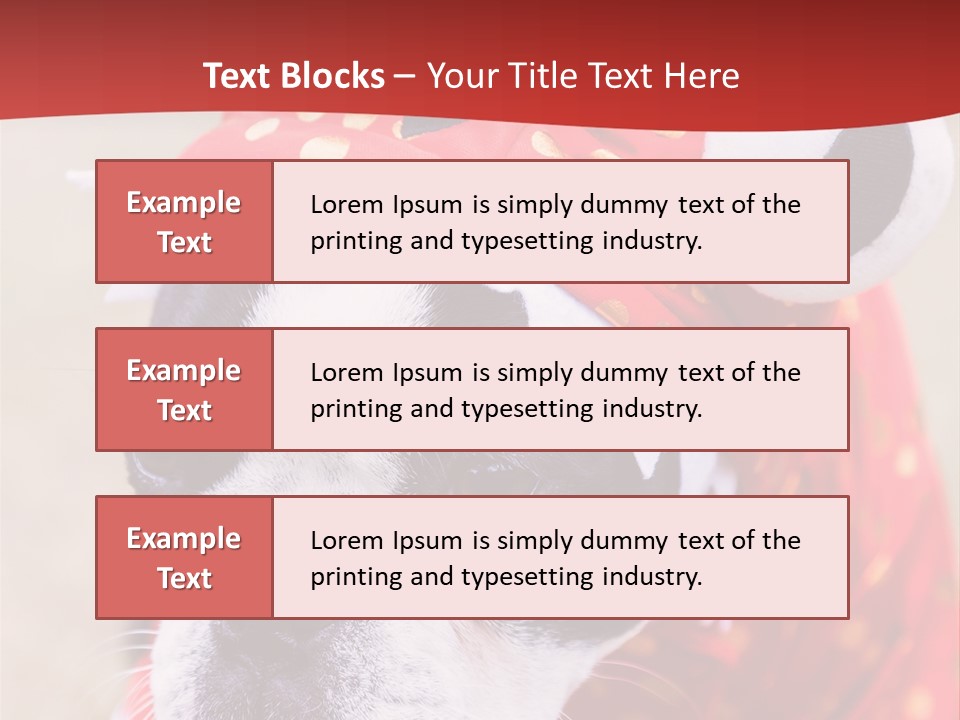 Silly Puppy Cute Funny Costume PowerPoint Template