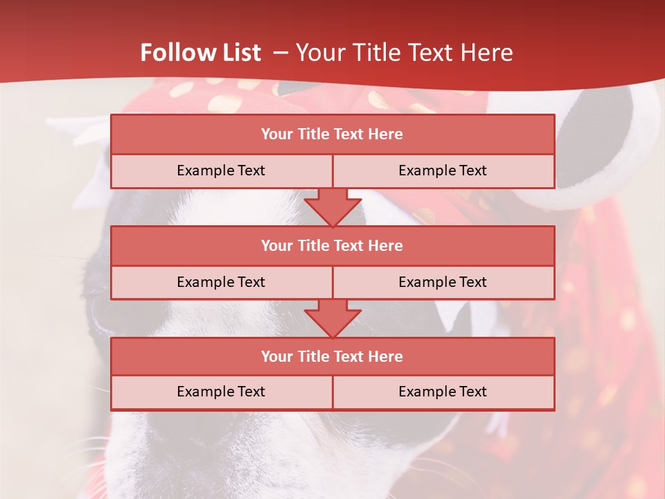 Silly Puppy Cute Funny Costume PowerPoint Template