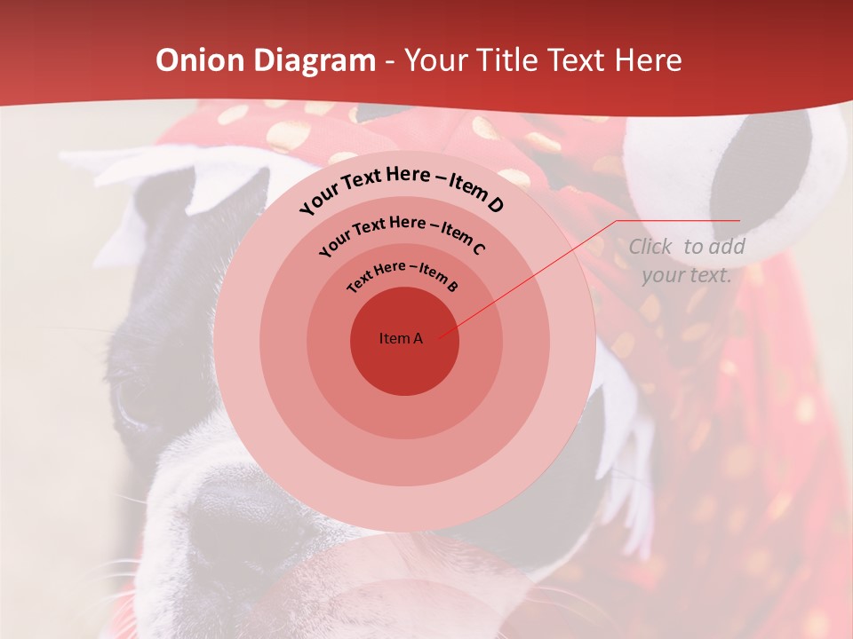 Silly Puppy Cute Funny Costume PowerPoint Template