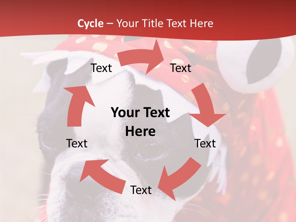 Silly Puppy Cute Funny Costume PowerPoint Template