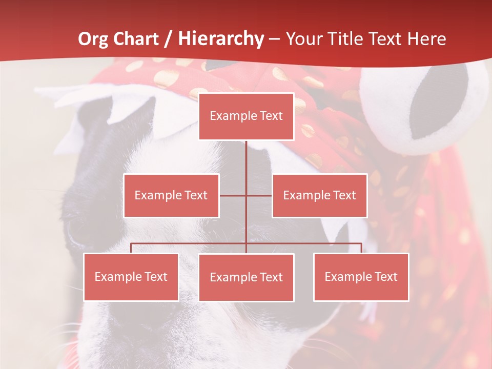 Silly Puppy Cute Funny Costume PowerPoint Template