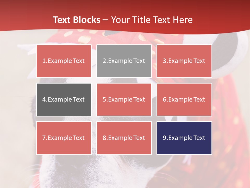 Silly Puppy Cute Funny Costume PowerPoint Template