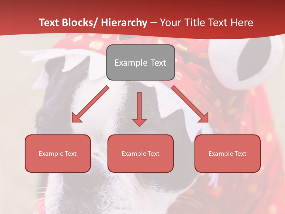 Silly Puppy Cute Funny Costume PowerPoint Template