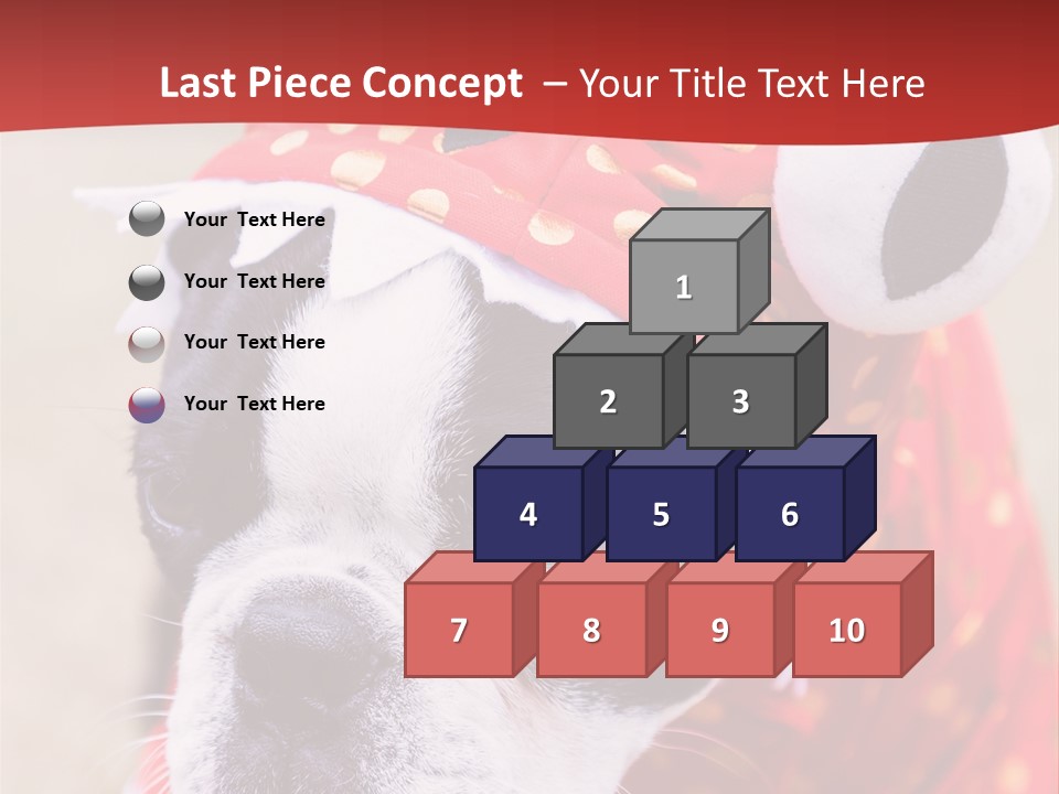 Silly Puppy Cute Funny Costume PowerPoint Template