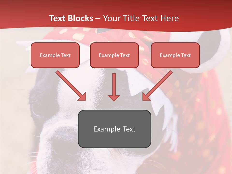 Silly Puppy Cute Funny Costume PowerPoint Template