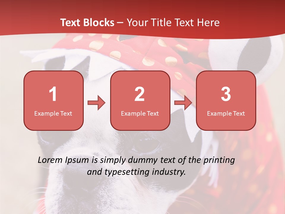 Silly Puppy Cute Funny Costume PowerPoint Template