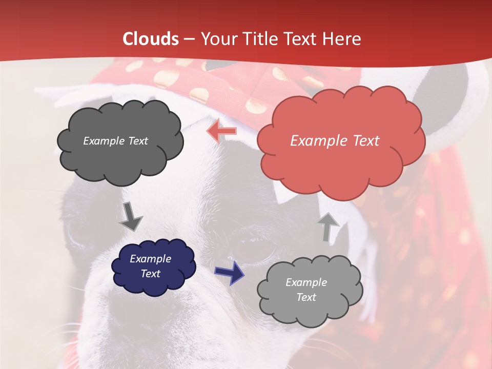 Silly Puppy Cute Funny Costume PowerPoint Template