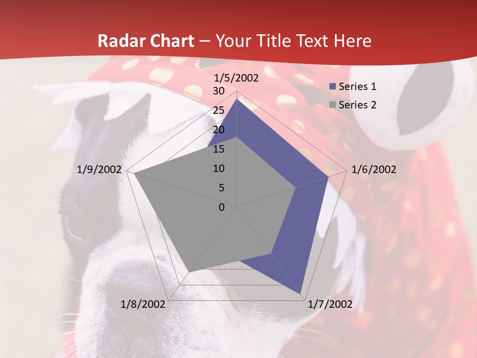 Silly Puppy Cute Funny Costume PowerPoint Template