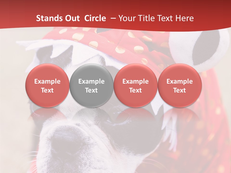 Silly Puppy Cute Funny Costume PowerPoint Template