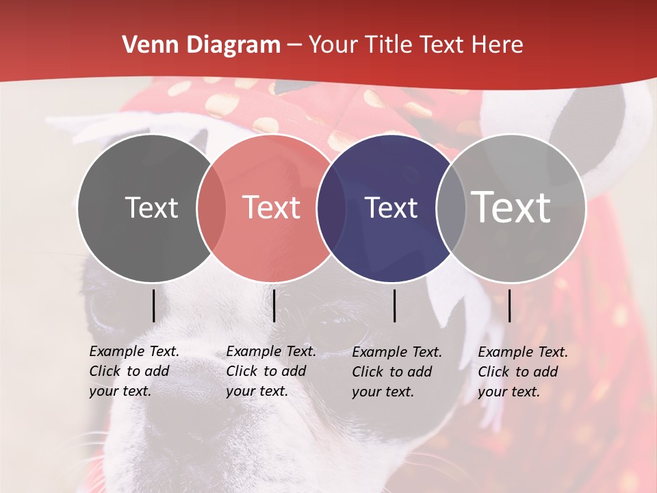 Silly Puppy Cute Funny Costume PowerPoint Template